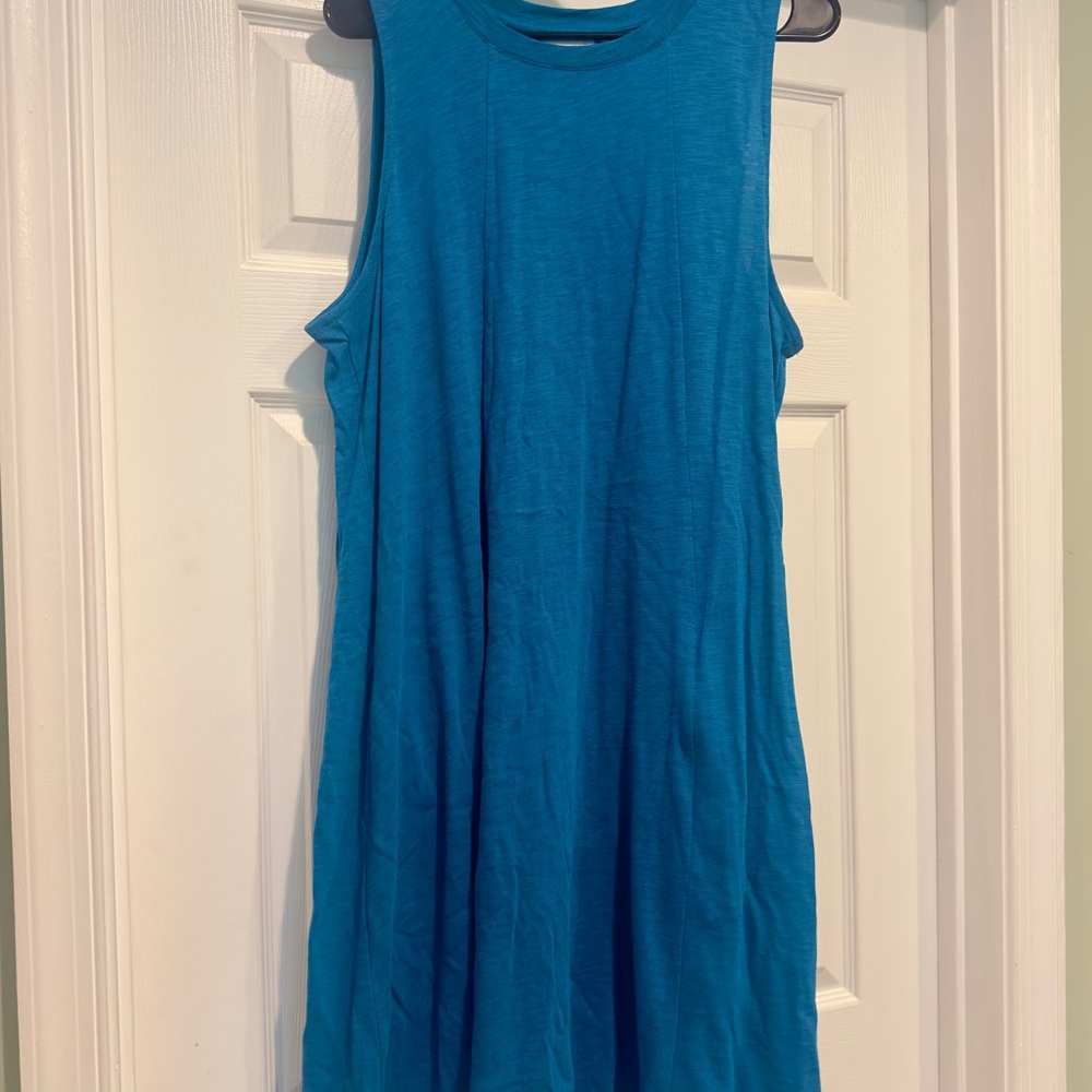 J. Jill sleeveless midi dress teal